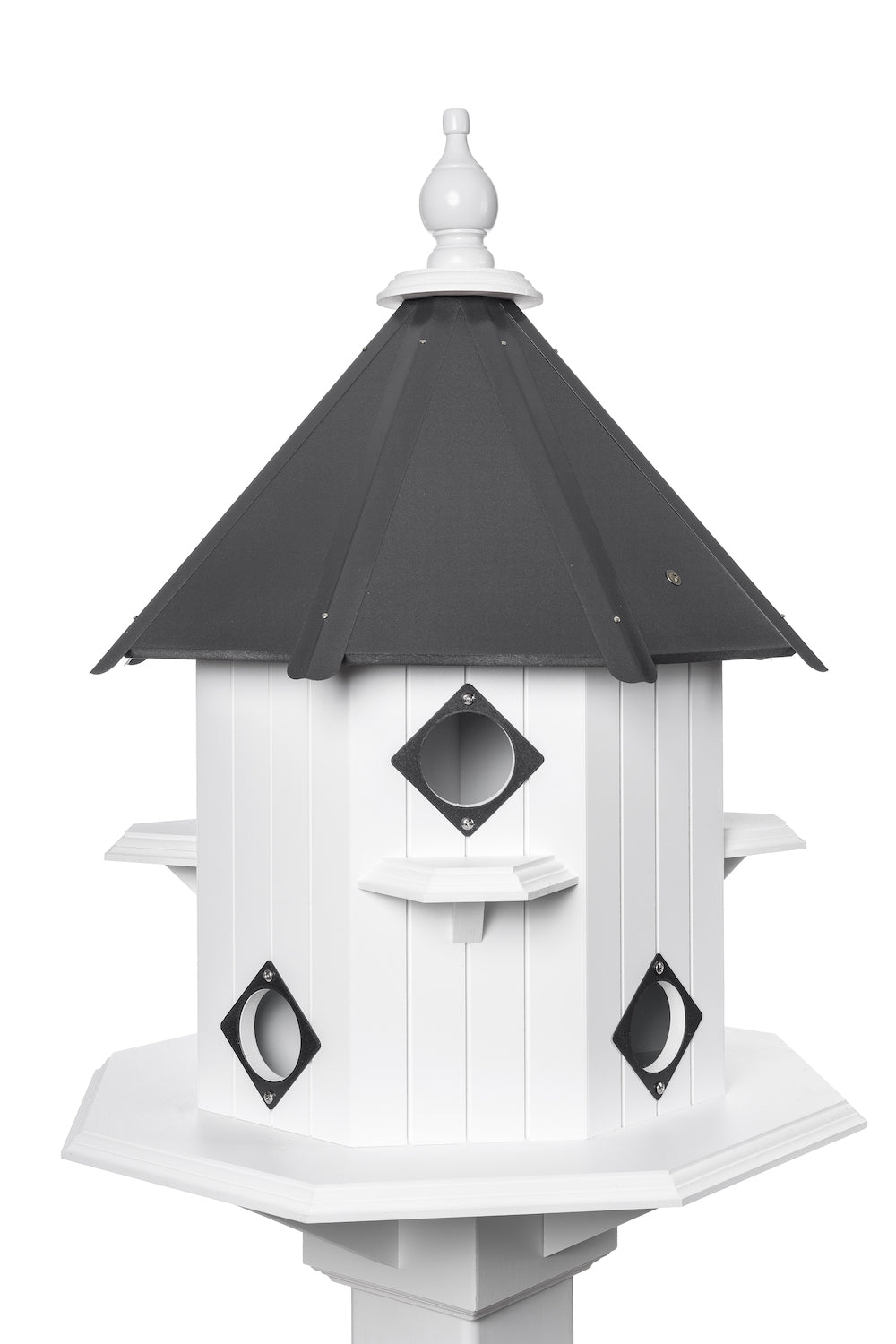 Gray castle martin birdhouse