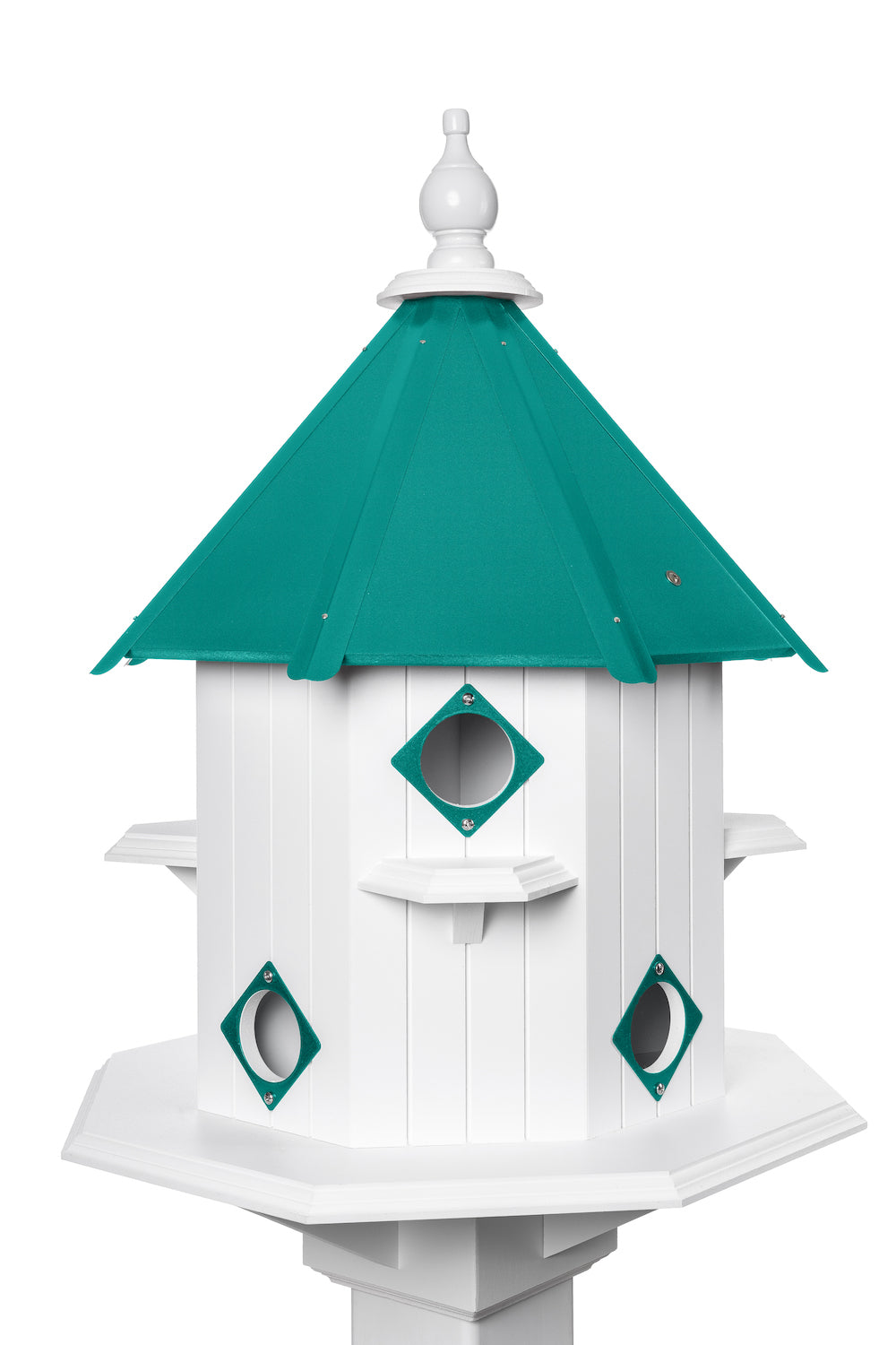 Beach glass castle martin birdhouse