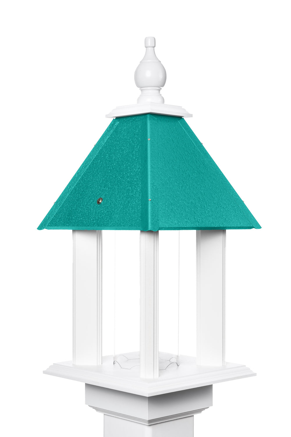 Beach glass pavilion bird feeder