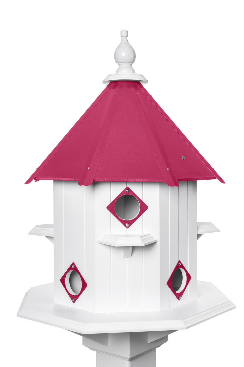 Pink castle martin birdhouse