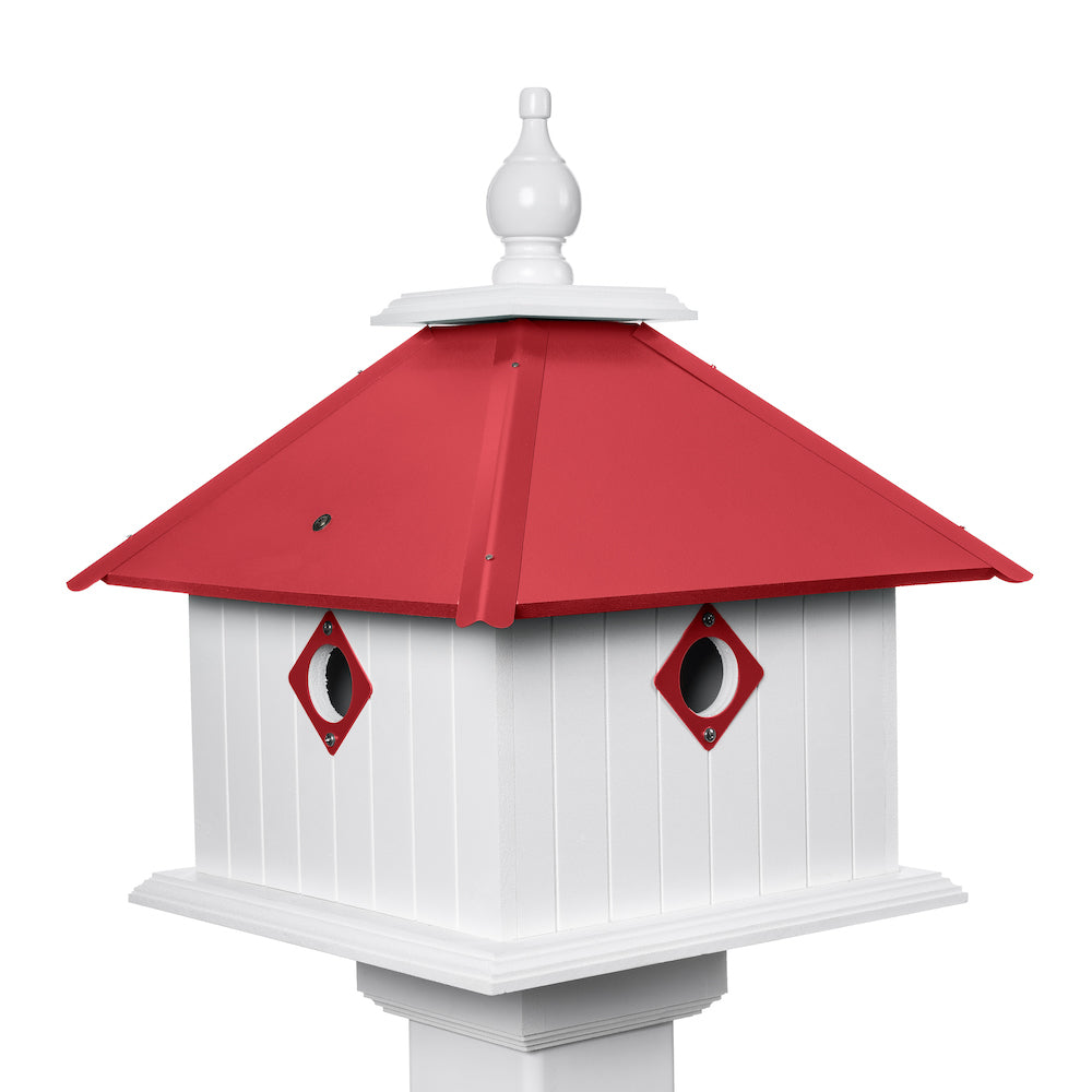 Merlot jasmine birdhouse with white background