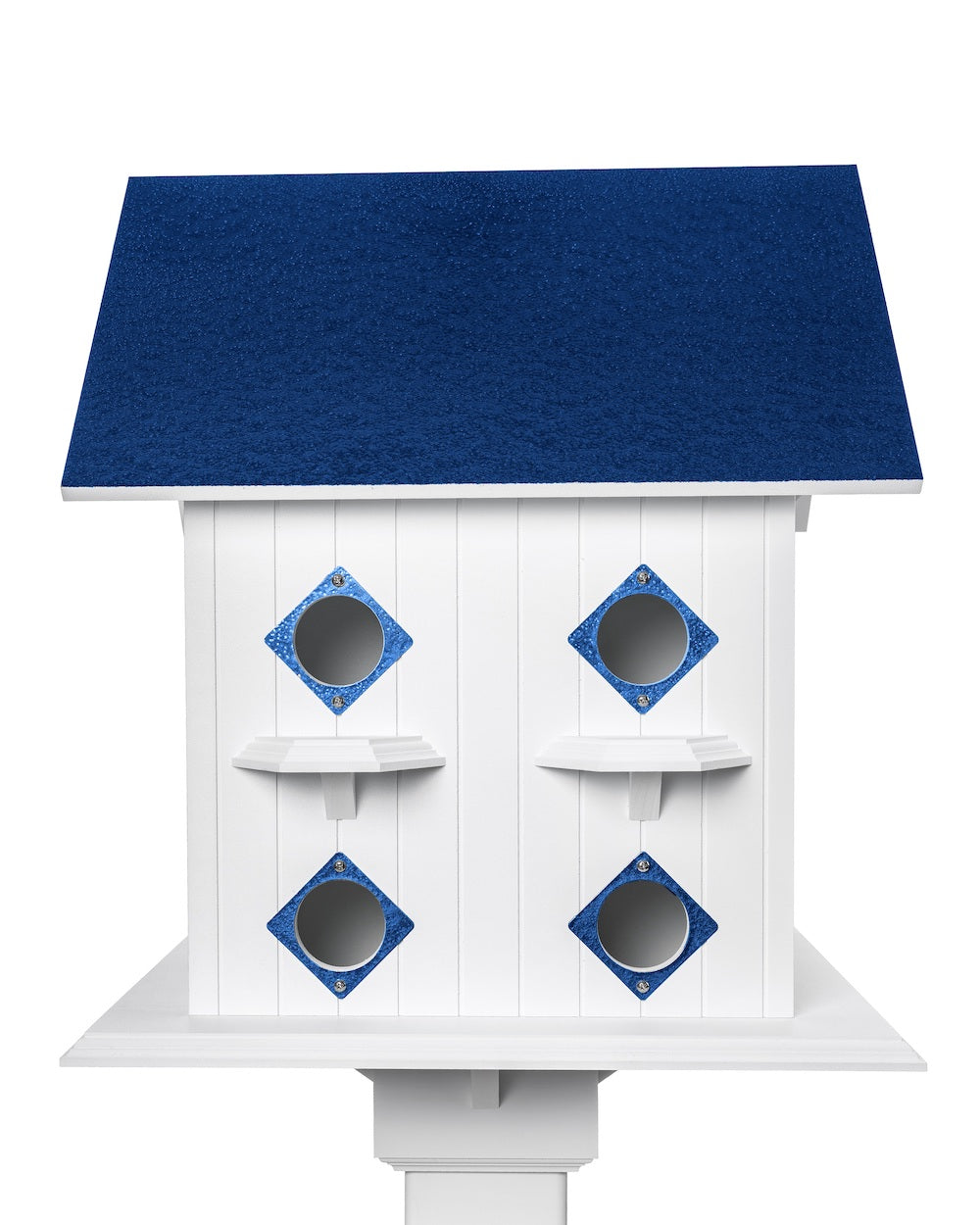 Cobalt blue martin manse birdhouse