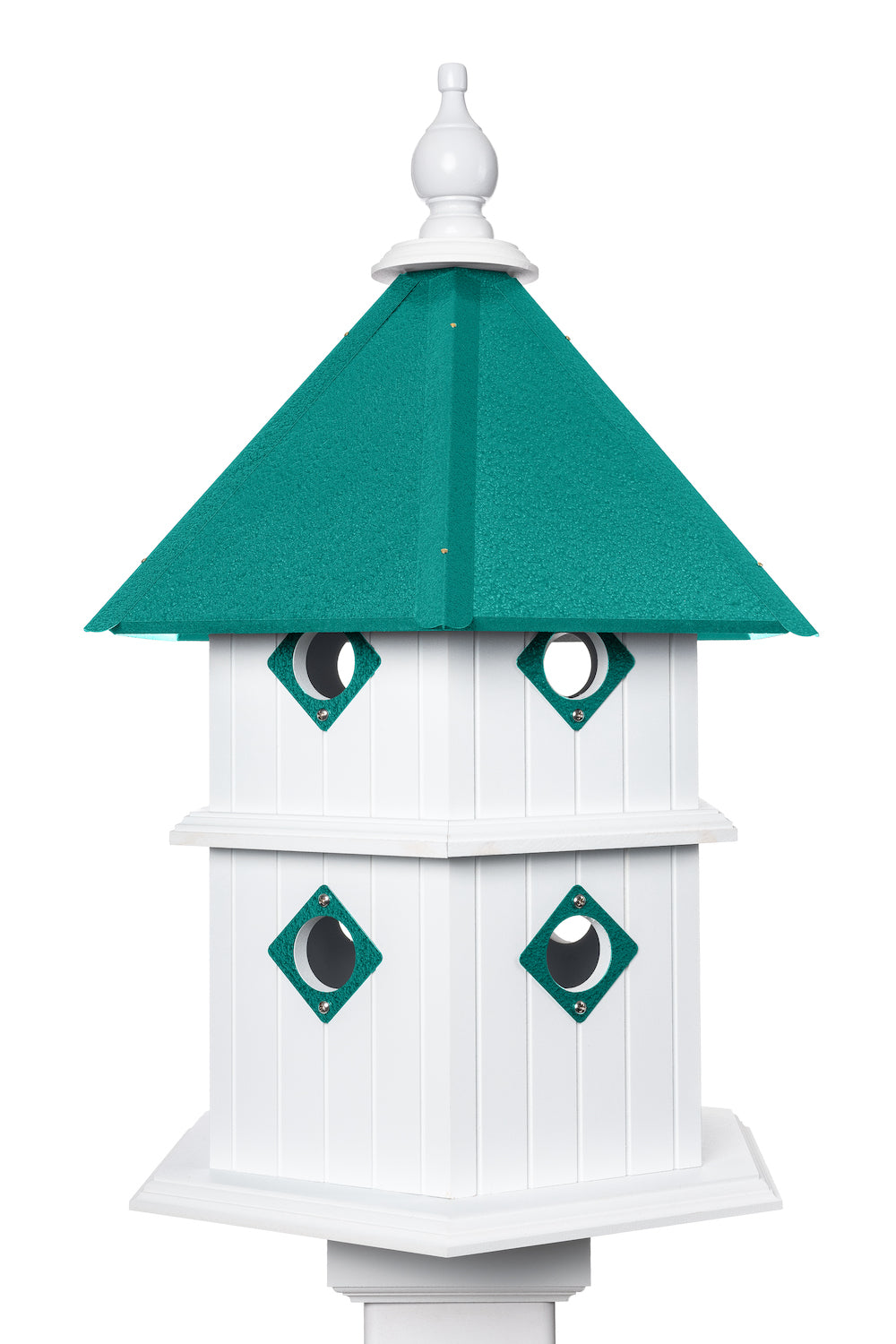 Beach glass chateau birdhouse