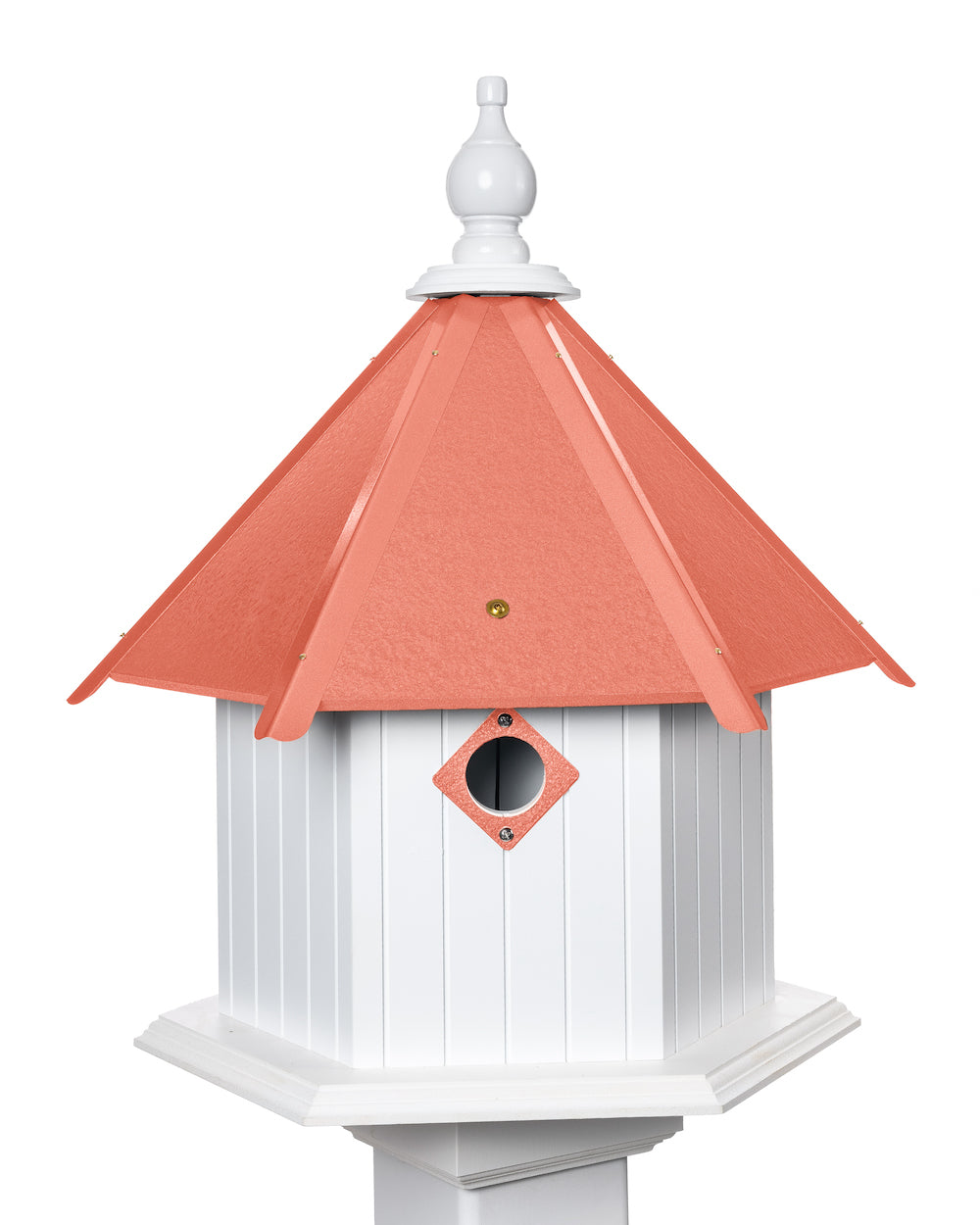 Coral isle gardenia birdhouse