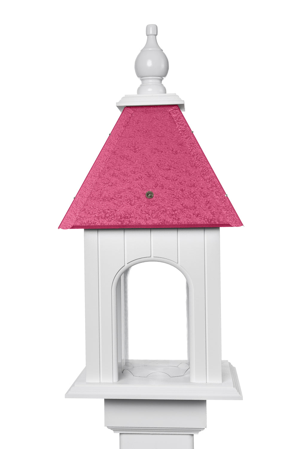 Pink camellia bird feeder