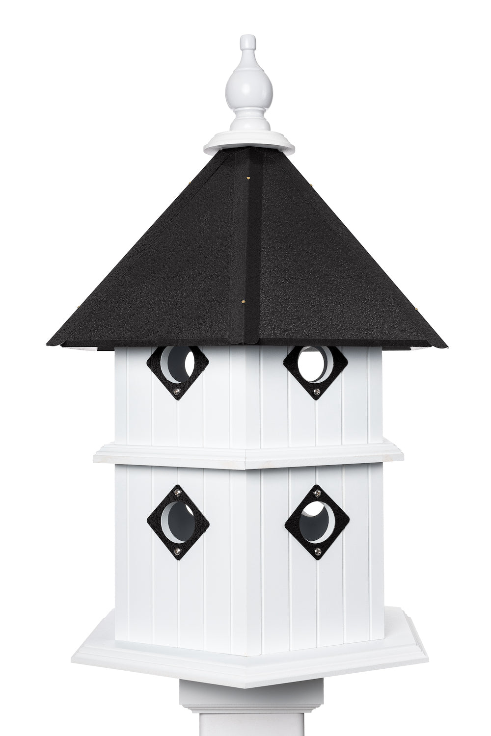 Black chateau birdhouse