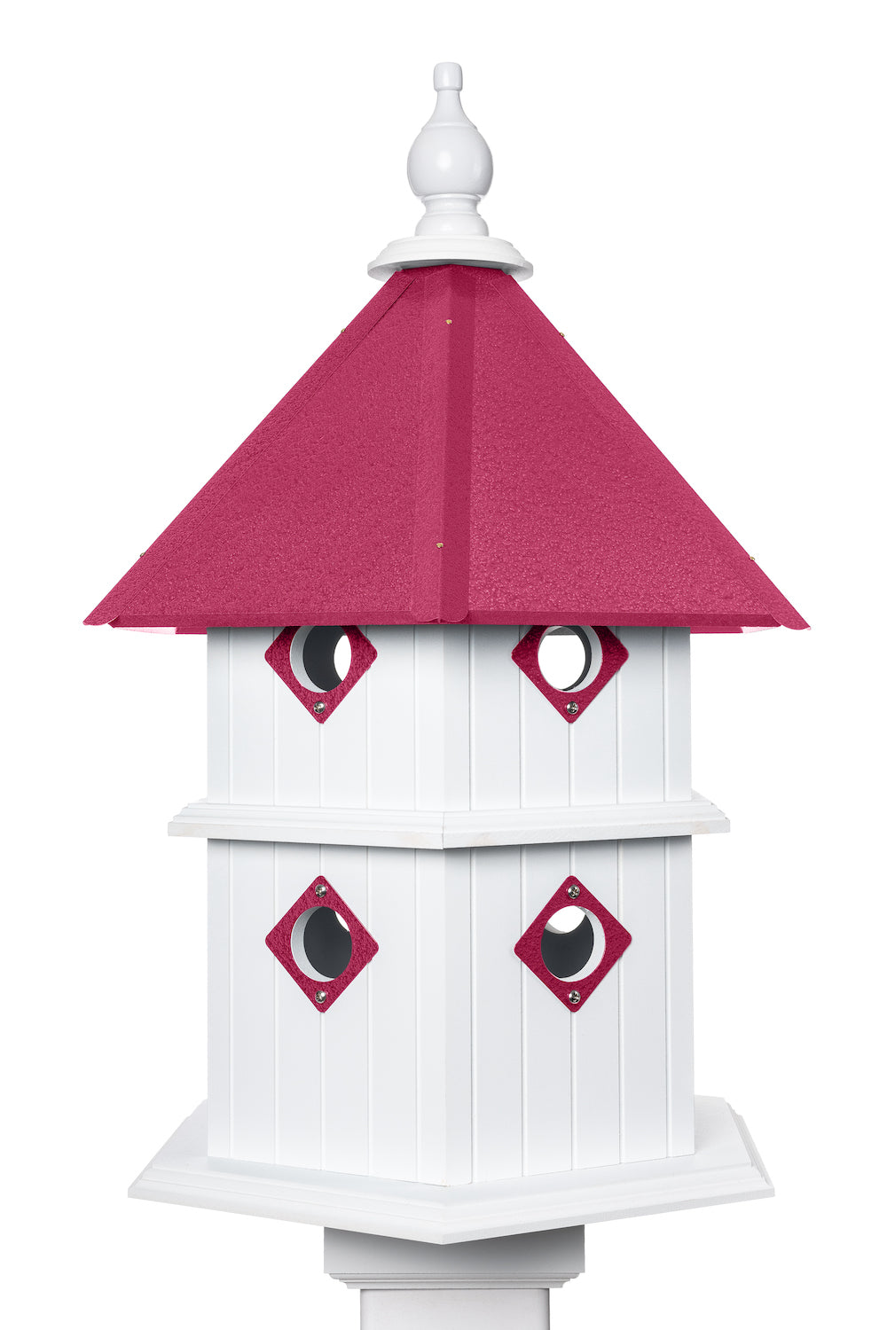 Pink chateau birdhouse