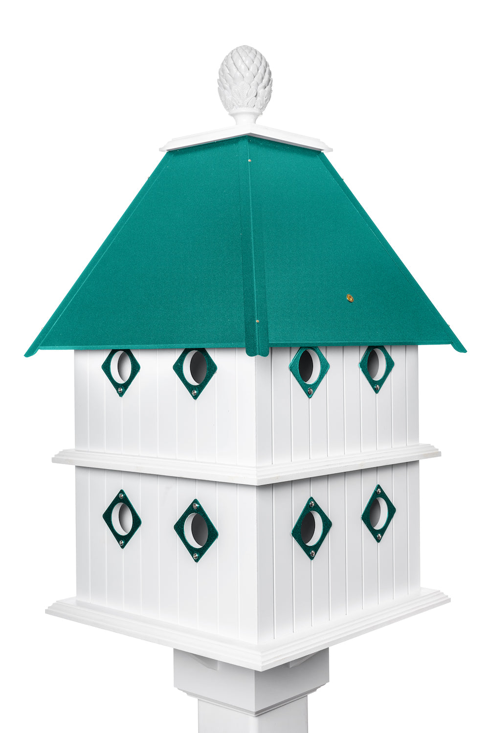 Beach glass manor birdhouse