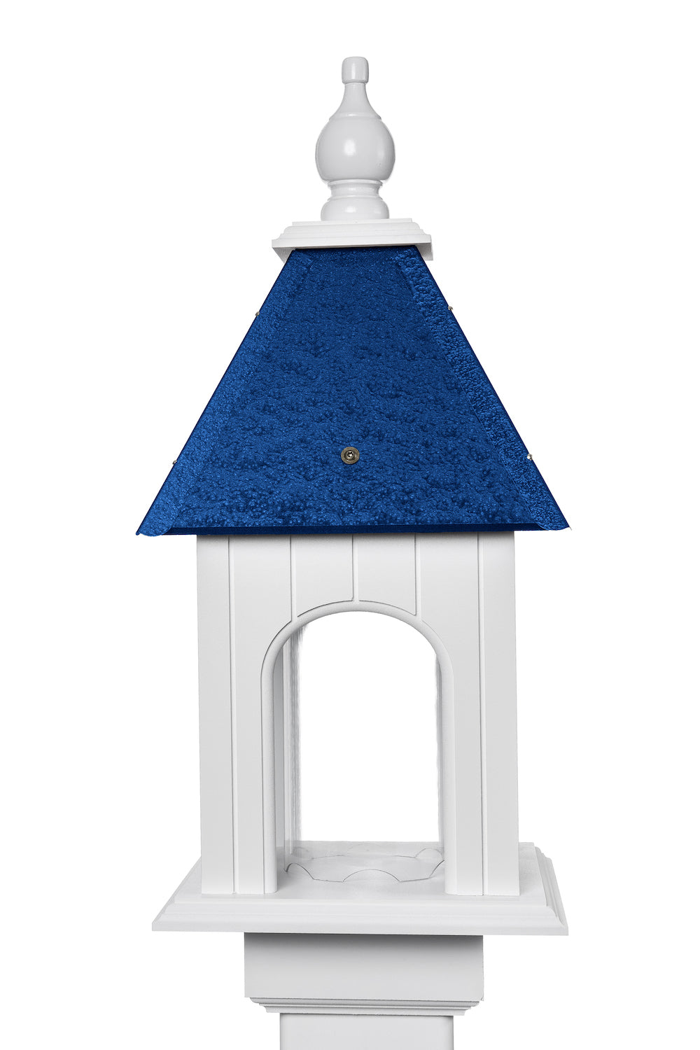 Cobalt blue camellia bird feeder