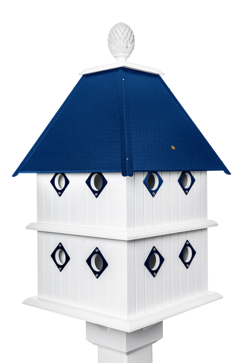 Cobalt blue manor birdhouse