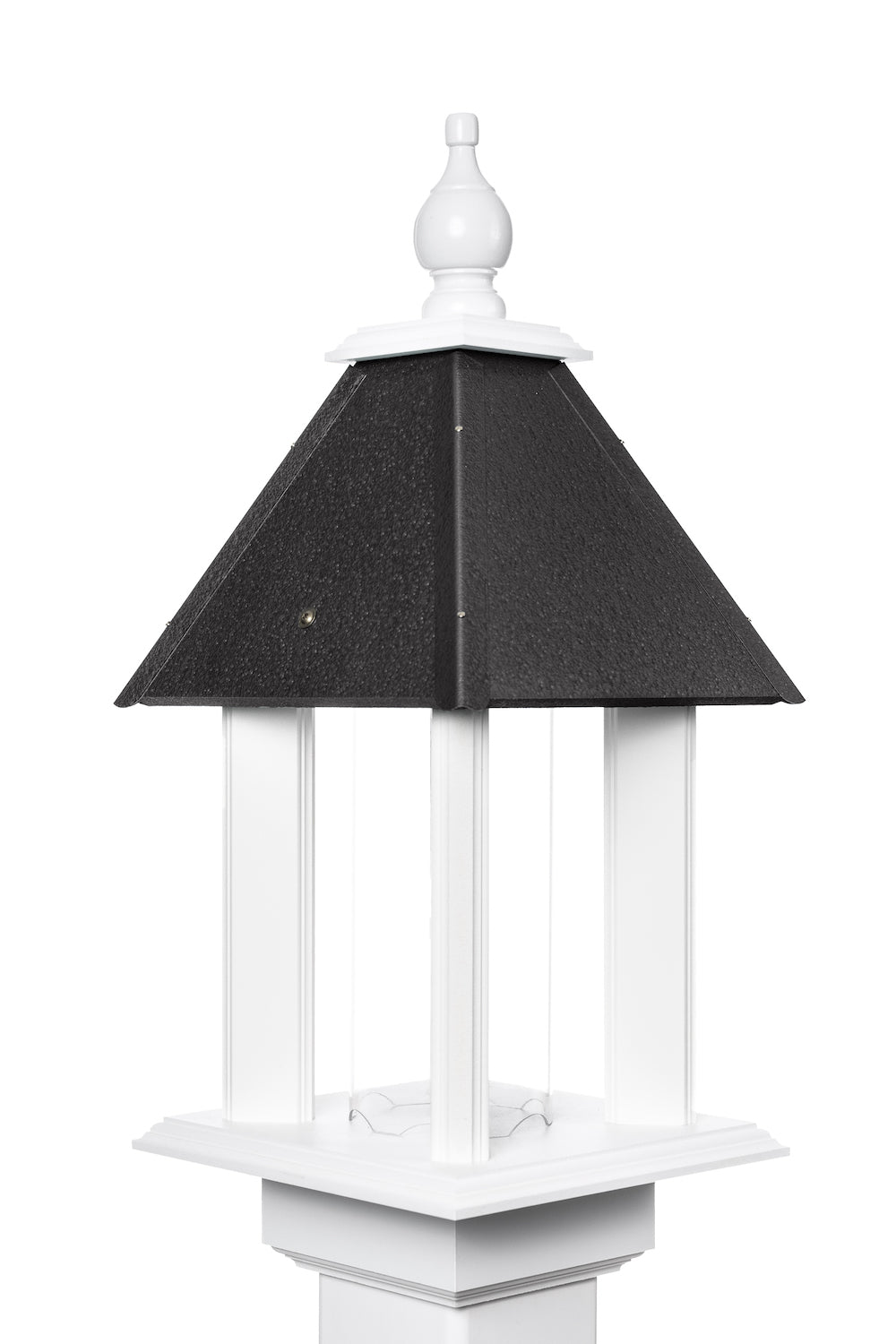 Black pavilion bird feeder