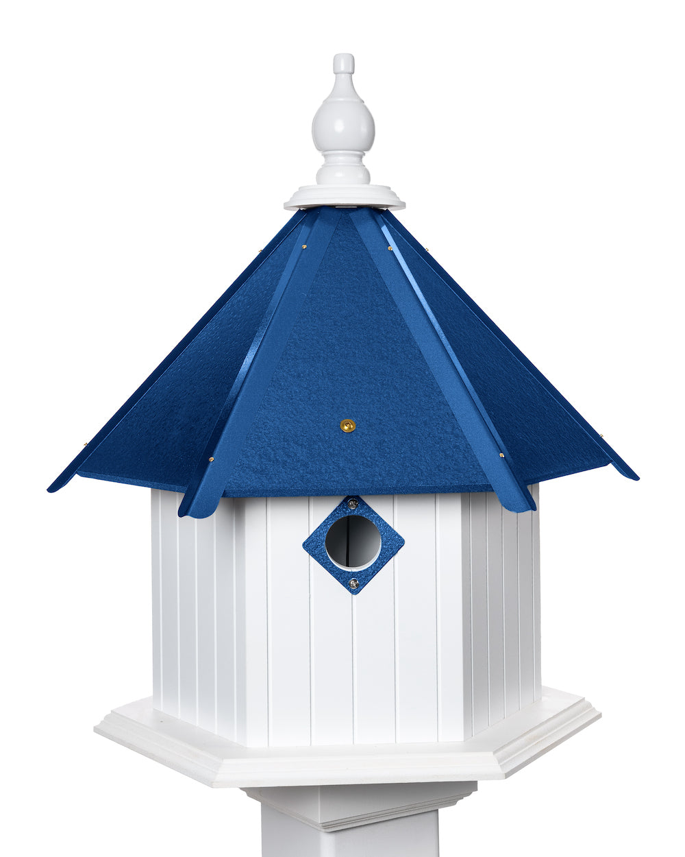 Cobalt blue gardenia birdhouse