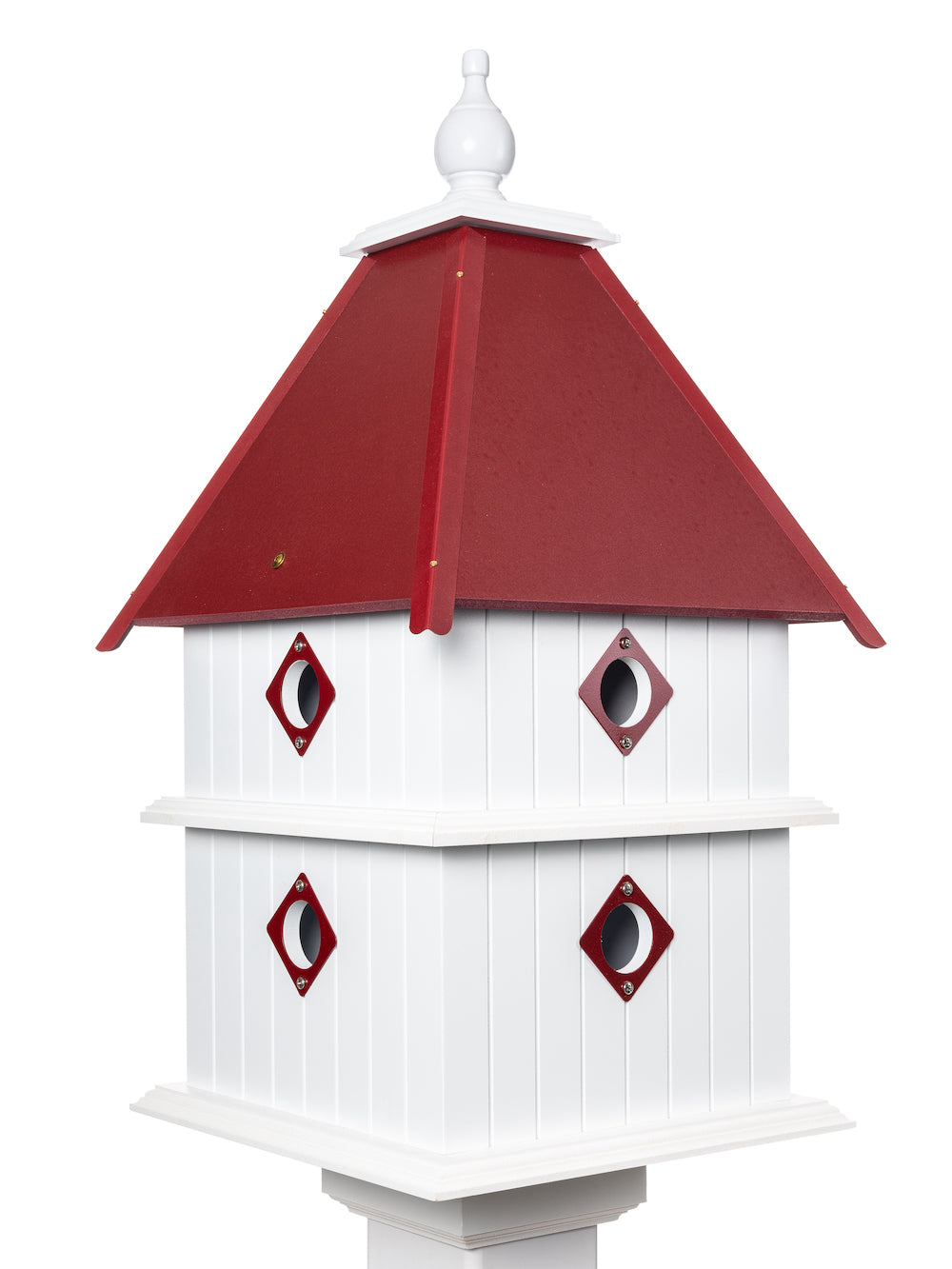 Merlot plantation birdhouse with white background