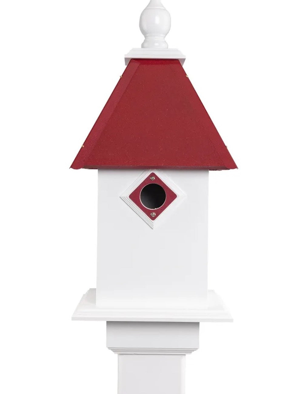 Merlot classic bluebird house with white background