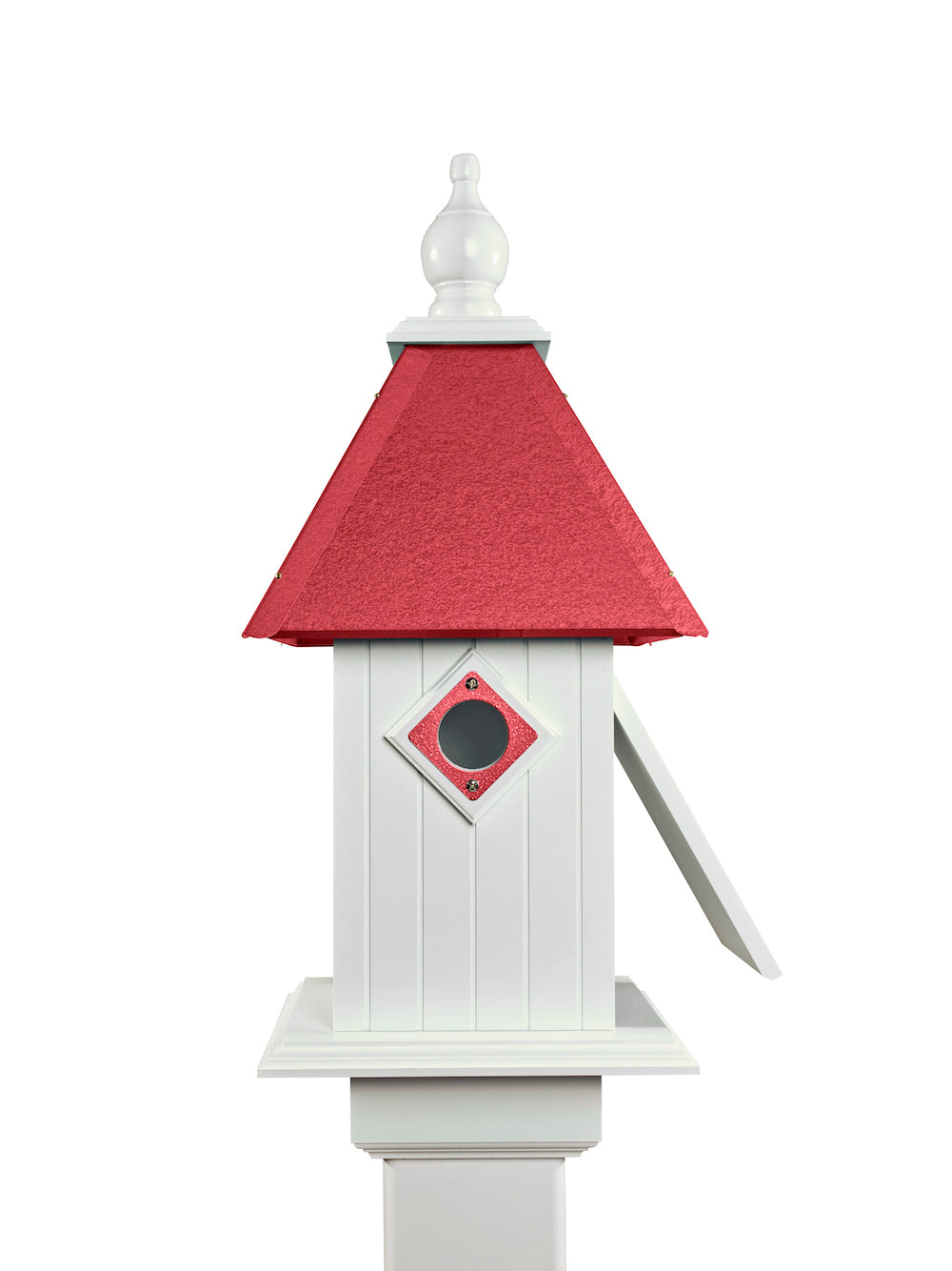 Merlot cathedral birdhouse with white background